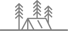 Clipart tent and trees